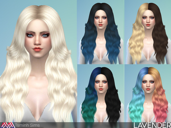 sims 4 two color hair